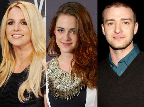 Kristen Stewart, Justin Timberlake, Britney Spears Kristen Stewart, Justin Timberlake, Britney Spears